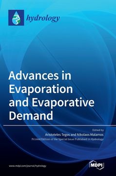 portada Advances in Evaporation and Evaporative Demand (en Inglés)