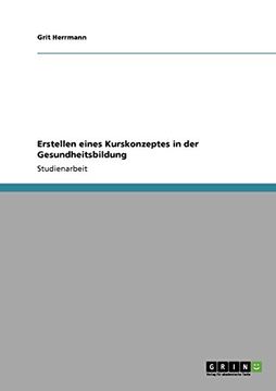 portada Erstellen eines Kurskonzeptes in der Gesundheitsbildung (German Edition)