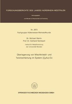 portada Überlagerung Von Mischkristall- Und Teilchenhärtung Im System (Cuau)-Co (en Alemán)