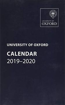 portada University of Oxford Calendar 2019-2020 (Oxford University Calendar Series) (in English)