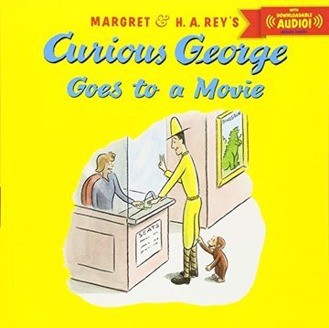 portada Curious George Goes to a Movie with downloadable audio (en Inglés)