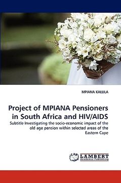 portada project of mpiana pensioners in south africa and hiv/aids (en Inglés)
