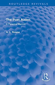 portada The Poet Auden: A Personal Memoir (Routledge Revivals) 