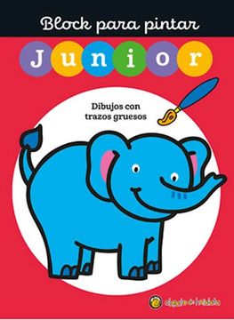 portada Block Para Pintar Junior 3: Elefante