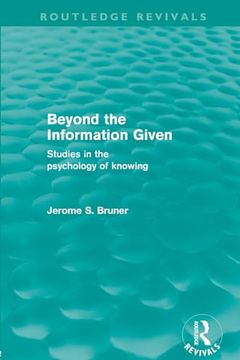 portada Beyond the Information Given (Routledge Revivals) (in English)