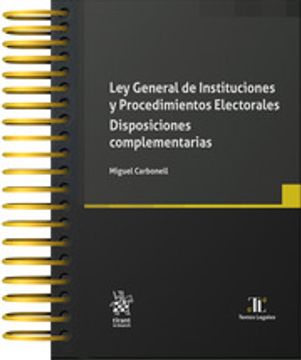 portada Ley general de instituciones y procedimientos electorales Disposiciones comprementarias