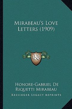portada mirabeau's love letters (1909) (en Inglés)
