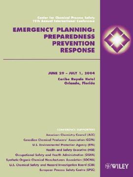portada center for chemical process safety - 19th annual international conference: emergency planning preparedness, prevention & response (6/29/04 - 7/1/04 orlando, florida)