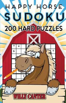 portada Happy Horse Sudoku 200 Hard Puzzles: Handy Pocket Size Book (en Inglés)