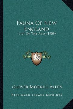portada fauna of new england: list of the aves (1909) (in English)