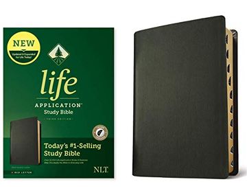 portada Nlt Life Application Study Bible, Third Edition, Black (en Inglés)