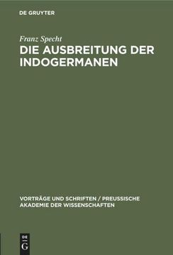 portada Die Ausbreitung der Indogermanen (en Alemán)