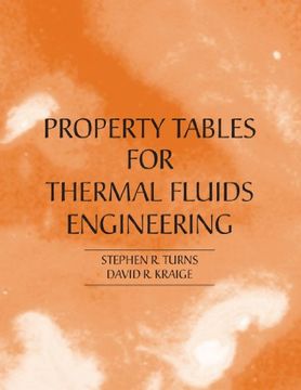 portada Properties Tables Booklet for Thermal Fluids Engineering Paperback (en Inglés)