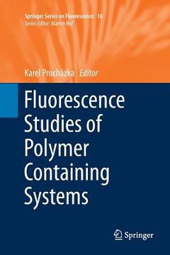 portada Fluorescence Studies of Polymer Containing Systems (en Inglés)