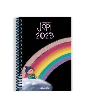 portada Jopi 2023 Agenda Anillada - Semana a la Vista. Dos Páginas con Stickers + Sobre Portapapeles