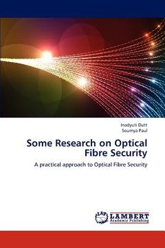 portada some research on optical fibre security (in English)