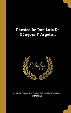 portada Poesías de don Luis de Góngora y Argote.