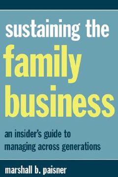 portada sustaining the family business (en Inglés)