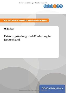 portada Existenzgründung und -Förderung in Deutschland (en Alemán)