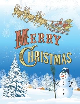 portada Merry Christmas: A Beautiful Coloring Book With Christmas Design For Kids (en Inglés)