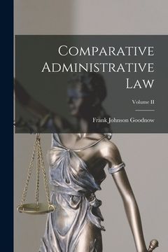 portada Comparative Administrative Law; Volume II