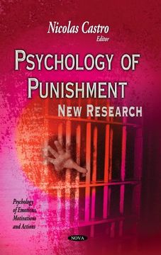 portada Psychology of Punishment: New Research (Psychology of Emotions, Motivations and Actions) (en Inglés)