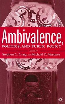 portada ambivalence, politics and public policy (en Inglés)