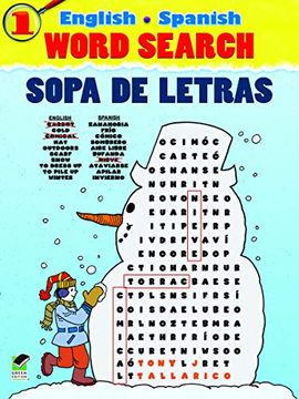 portada English-Spanish Word Search Sopa de Letras #1 (Dover Children&#39; S Language Activity Books) (libro en Inglés)