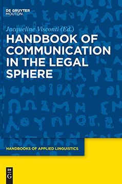 portada Handbook of Communication in the Legal Sphere (Handbooks of Applied Linguistics) (en Inglés)