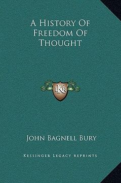 portada a history of freedom of thought (en Inglés)