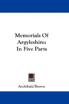 portada memorials of argyleshire: in five parts (en Inglés)
