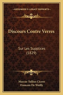portada Discours Contre Verres: Sur Les Supplices (1829) (in French)