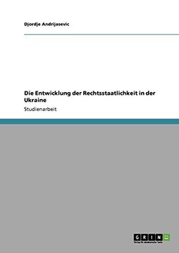 portada Die Entwicklung der Rechtsstaatlichkeit in der Ukraine (German Edition)