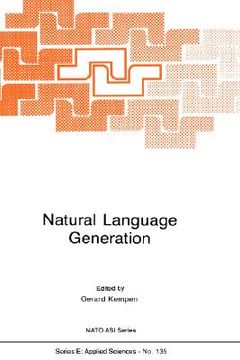 portada natural language generation: new results in artificial intelligence, psychology and linguistics (en Inglés)