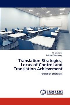 portada translation strategies, locus of control and translation achievement (en Inglés)