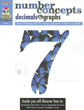 portada number concepts decimals & graphs (en Inglés)