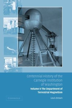 portada Centennial History of the Carnegie Institution of Washington: Volume 2, the Department of Terrestrial Magnetism Paperback (en Inglés)
