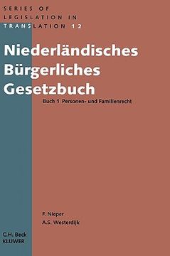 portada niederlandisches burgerliches gesetzbuch, buch 1 personen- und fa (en Inglés)