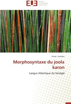portada Morphosyntaxe Du Joola Karon