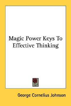 portada magic power keys to effective thinking (en Inglés)