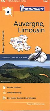 portada Auvergne Limousin - Michelin Regional Map 522 (Michelin Regional Maps)