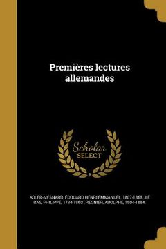 portada Premières lectures allemandes (en Francés)