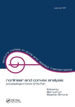 portada Nonlinear and Convex Analysis: Proceedings in Honor of KY Fan (en Inglés)