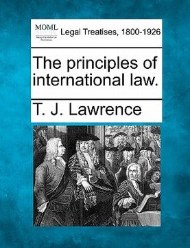 portada the principles of international law. (in English)