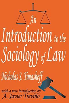 portada An Introduction to the Sociology of law (Law & Society Series) (en Inglés)