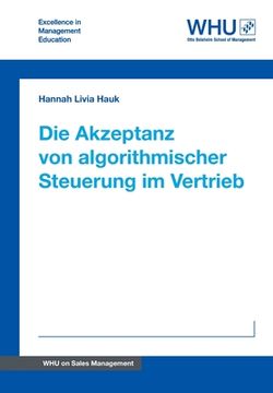portada Die Akzeptanz von algorithmischer Steuerung im Vertrieb (en Alemán)
