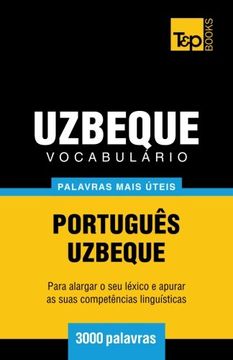 portada Vocabulário Português-Uzbeque - 3000 palavras mais úteis