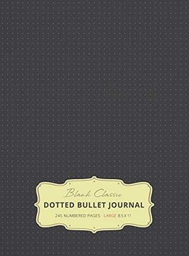portada Large 8. 5 x 11 Dotted Bullet Journal (Gray #2) Hardcover - 245 Numbered Pages (en Inglés)