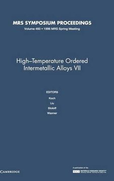 portada High-Temperature Ordered Intermetallic Alloys vii V460 (Mrs Proceedings) (en Inglés)