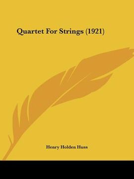 portada quartet for strings (1921)